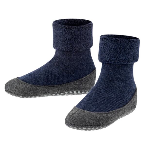 Falke Toddler Dark Blue Cosyshoe Slippers Size 8-9 - Picture 1 of 9